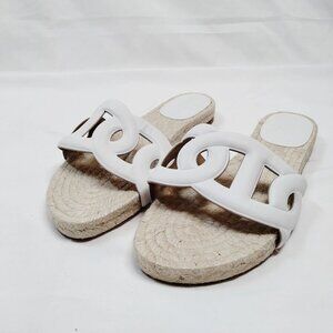 Hermes Sandals Women Whites PVC 680-071425
